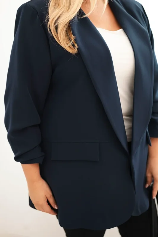 Elegantne pikendatud vaba lõikega pintsak (Plus size)