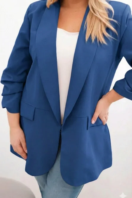 Elegantne pikendatud vaba lõikega pintsak (Plus size)