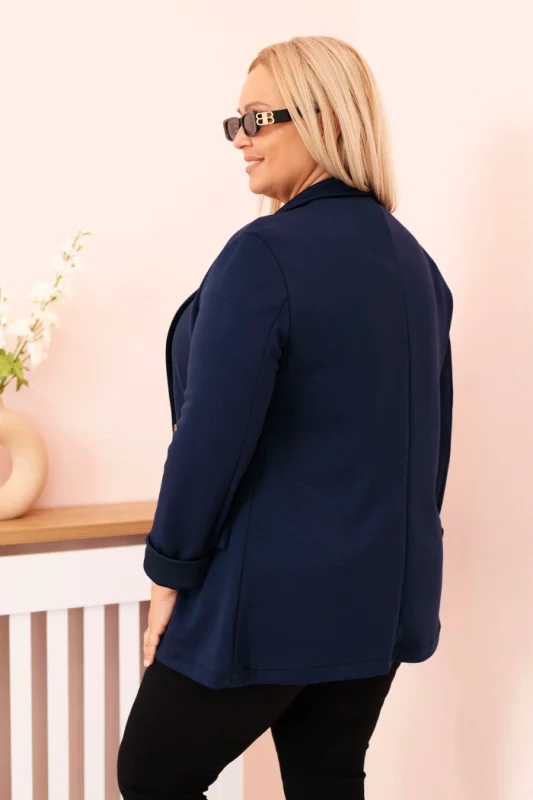 Pikkade varrukatega viskoosjakk (Plus size)