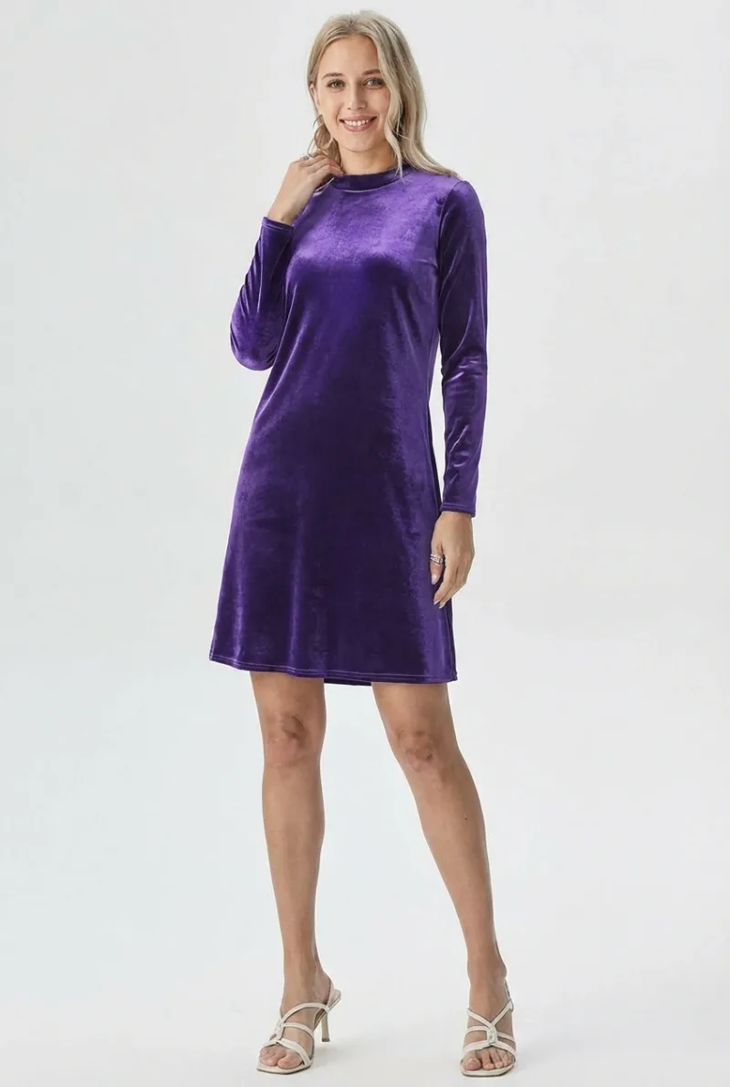 Dorothy Perkins taisna piegriezuma samta kleita