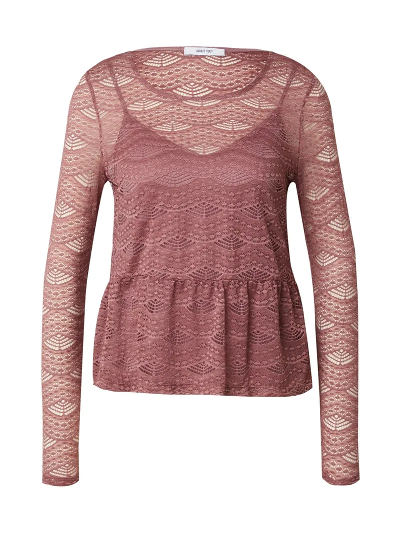 Mariel lace blouse with ruffles