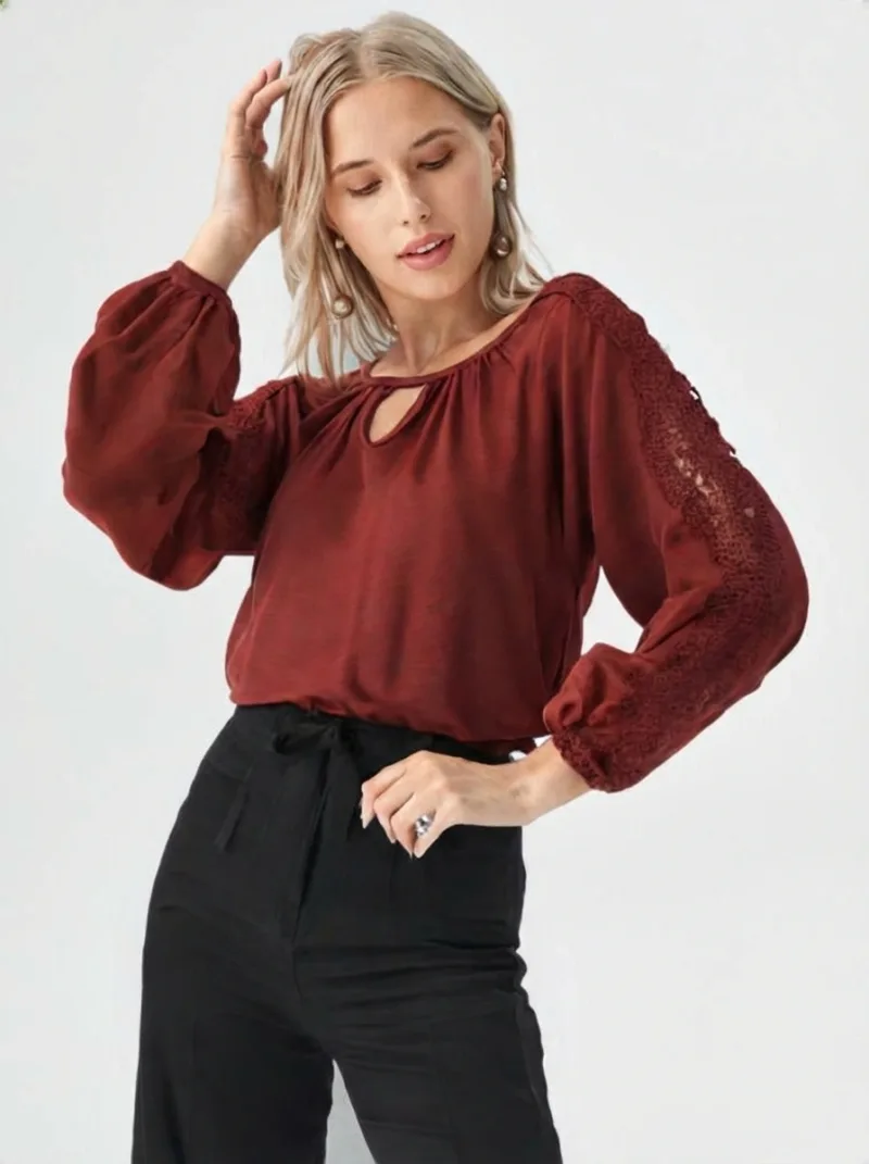Jeanina Tops ar garām piedurknēm